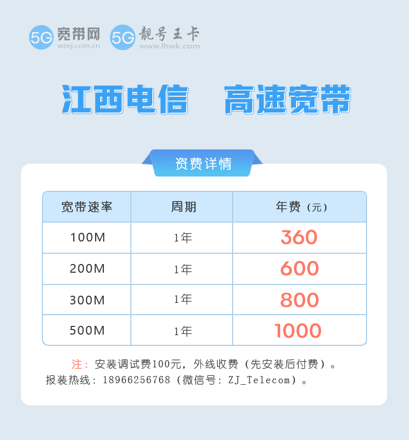 江西电信宽带套餐2026年最新政策